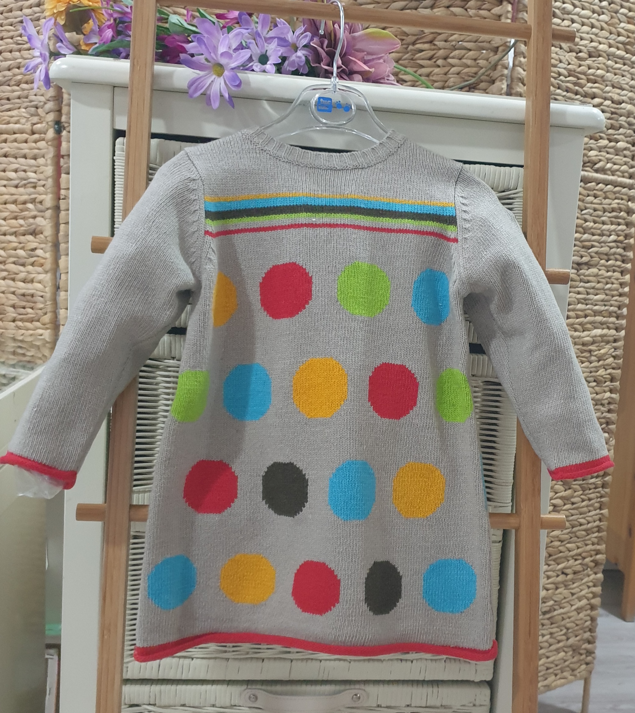 Vestido punto Tuc Colección CHIQUIBOING R320096 Tienda moda infantil online | Corrales