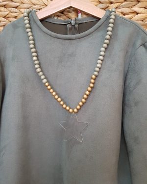 Collar Eve Children P030151 Dorado / Verde