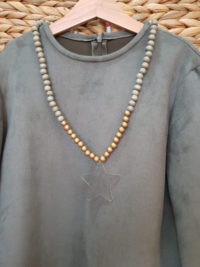 Collar Eve Children P030151 Dorado / Verde
