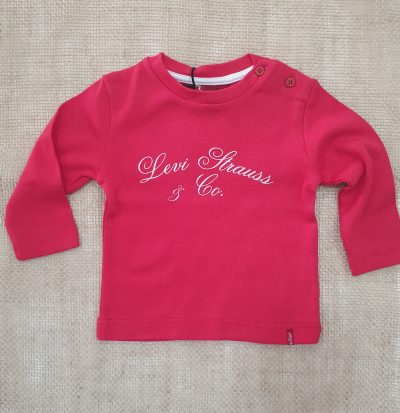 Camiseta para bebé marca Levi´s color rojo