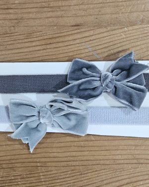 Diadema niña felpa con lazo terciopelo