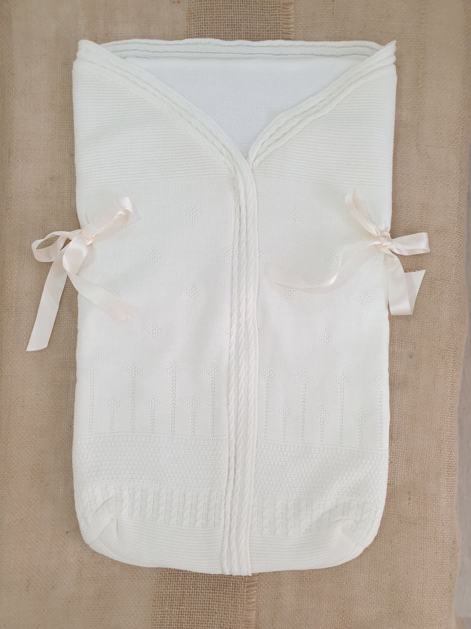 Saco para cuco del bebé CLASSIC DOTS color gris o ice blanco