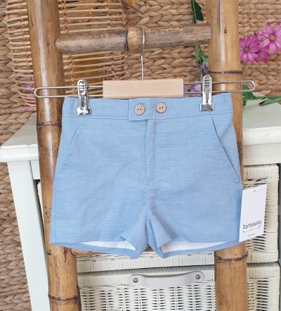 Pantalón corto para niño lino/algodón ceremonia
