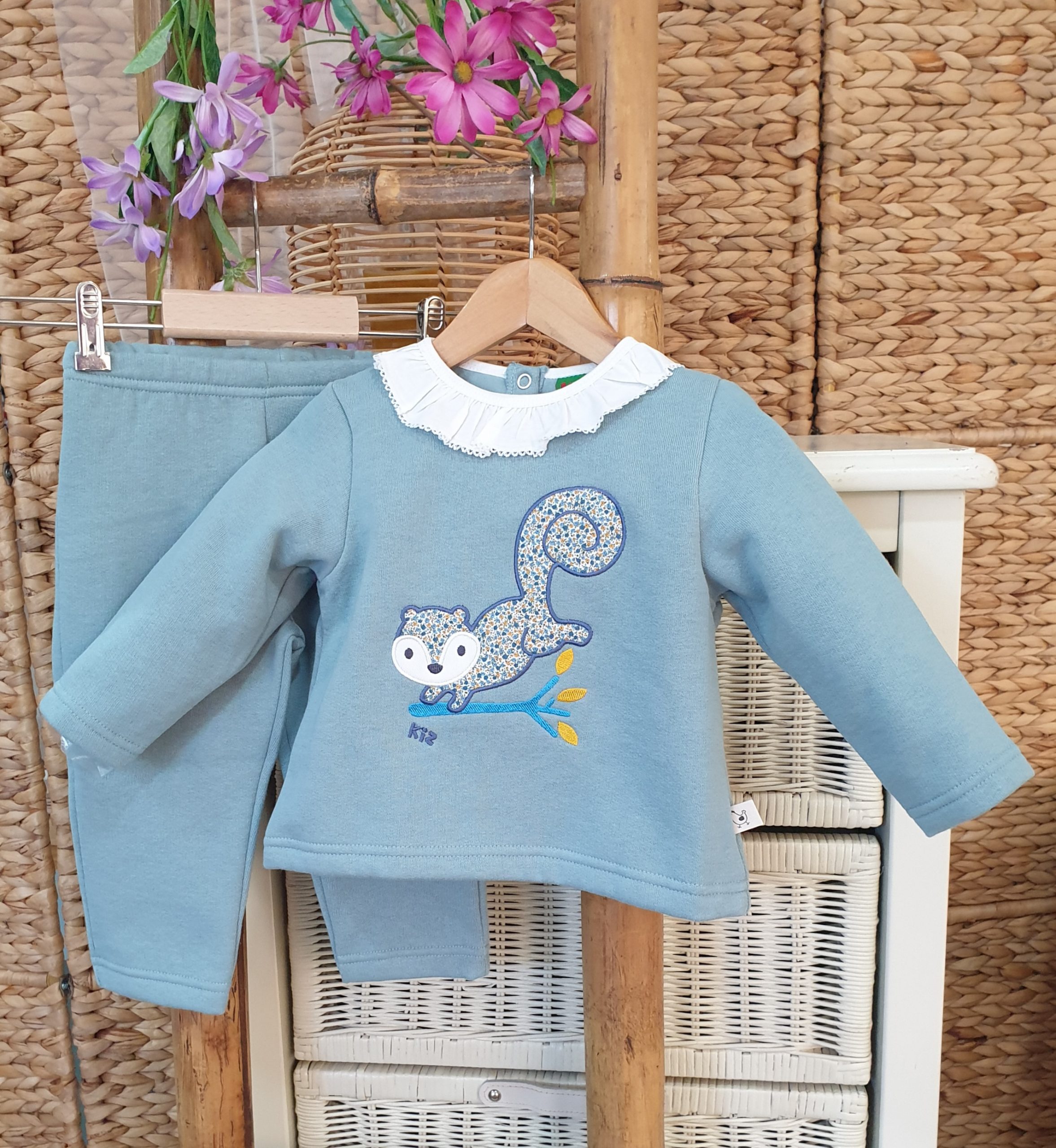 A Chandal niña Kiz Kiz algodón volante mariposa R480135 - Tienda moda  infantil online