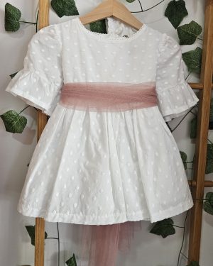 A Vestido niña con braguitas plumeti blanco/ maquillaje R300974