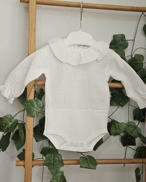 A Body Blusa unisex manga larga blanco roto 070221-070226 - 070230