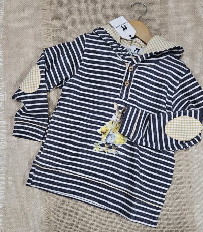 Sudadera niño Rayas La Martinica Limoncello R440228 - Imagen 2