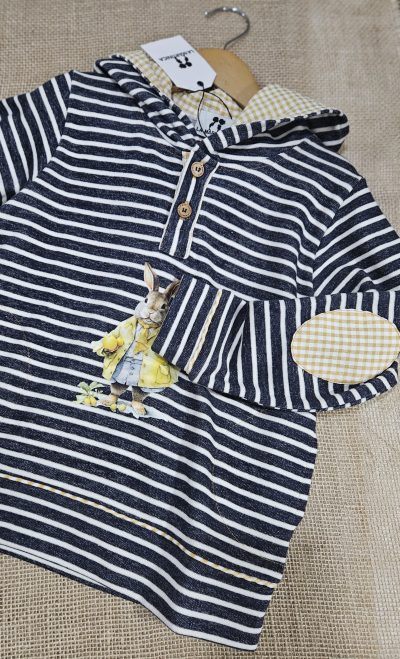Sudadera niño Rayas La Martinica Limoncello R440228 - Imagen 3