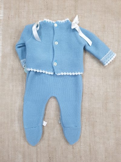 Conjunto punto bebé con capota R091210A - Imagen 4