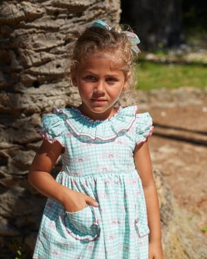 Jesusito dos piezas para niña marca La Martinica, colección Roger. Verano 2025
