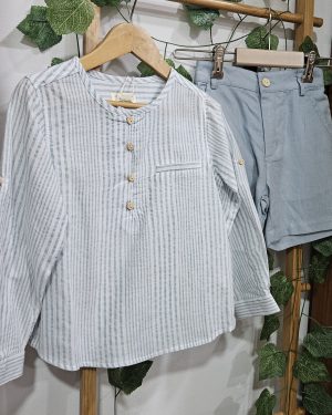 A Conjunto niño Pantalón azulón y blanco R130497 R400244