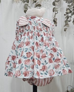 Jesusito con braguitas estampado tulipanes rayas. Popys