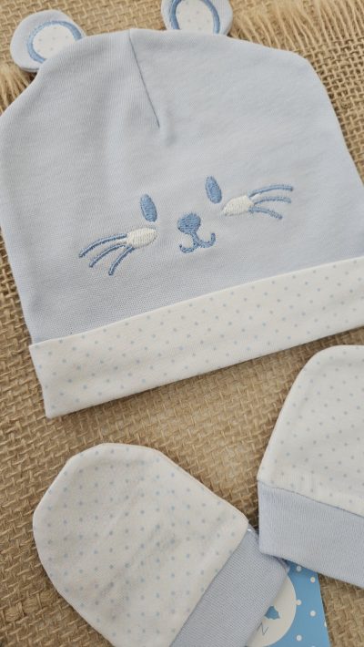 Set gorro y manoplas gatito R510068 - Imagen 3