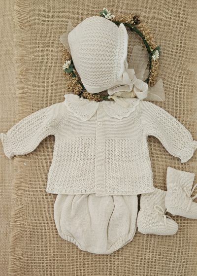 A Conjunto punto bebé 4 piezas R091342 Natural - Imagen 3