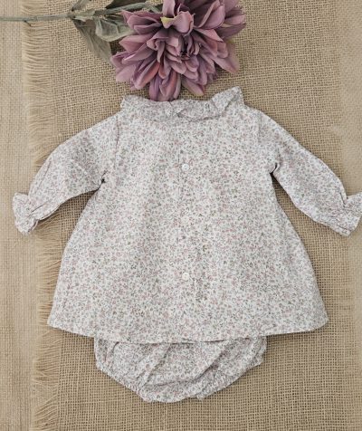 A Jesusito bebé punto smock liberty R301112 Rosa - Imagen 2