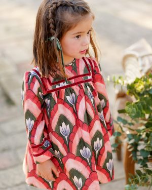 Vestido con braguitas a juego colección Flor, José Varón invierno 2025