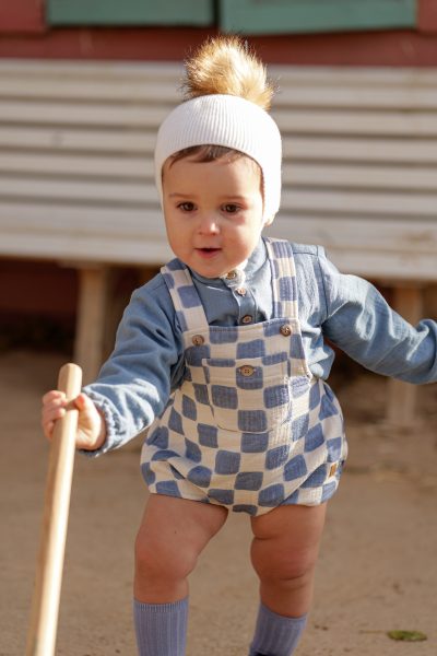 Conjunto para niño colección Damero porcelana de José Varón Invierno 2025