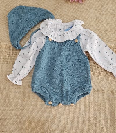 A Conjunto punto bebé 4 piezas bodoques R091355 Petróleo - Imagen 2