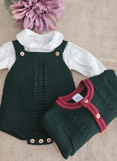 A Conjunto punto bebé 3 piezas Austriaco R091352 Verde - Imagen 2