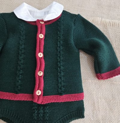 A Conjunto punto bebé 3 piezas Austriaco R091352 Verde - Imagen 3