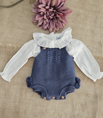 A Conjunto punto bebé 3 piezas Borlón R091354 Azafata - Imagen 3