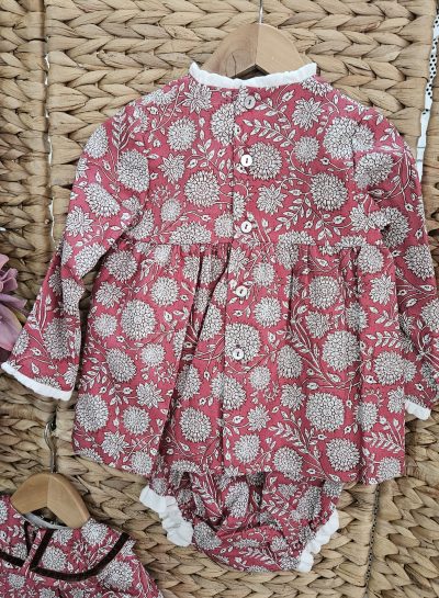 A Jesusito estampado burdeos / gris R301120 - Imagen 2