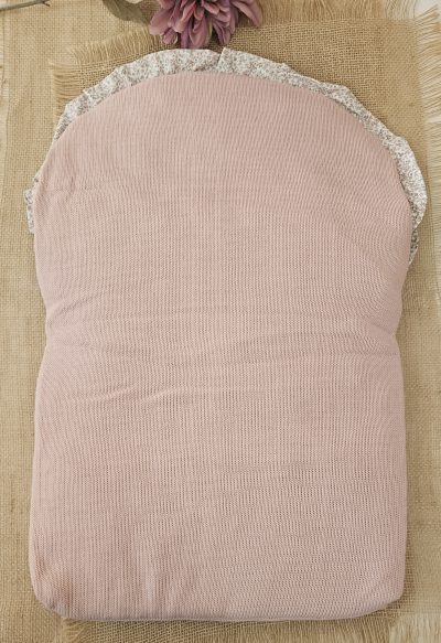 Saco Capazo Punto / tela liberty P270023 Rosado - Imagen 4