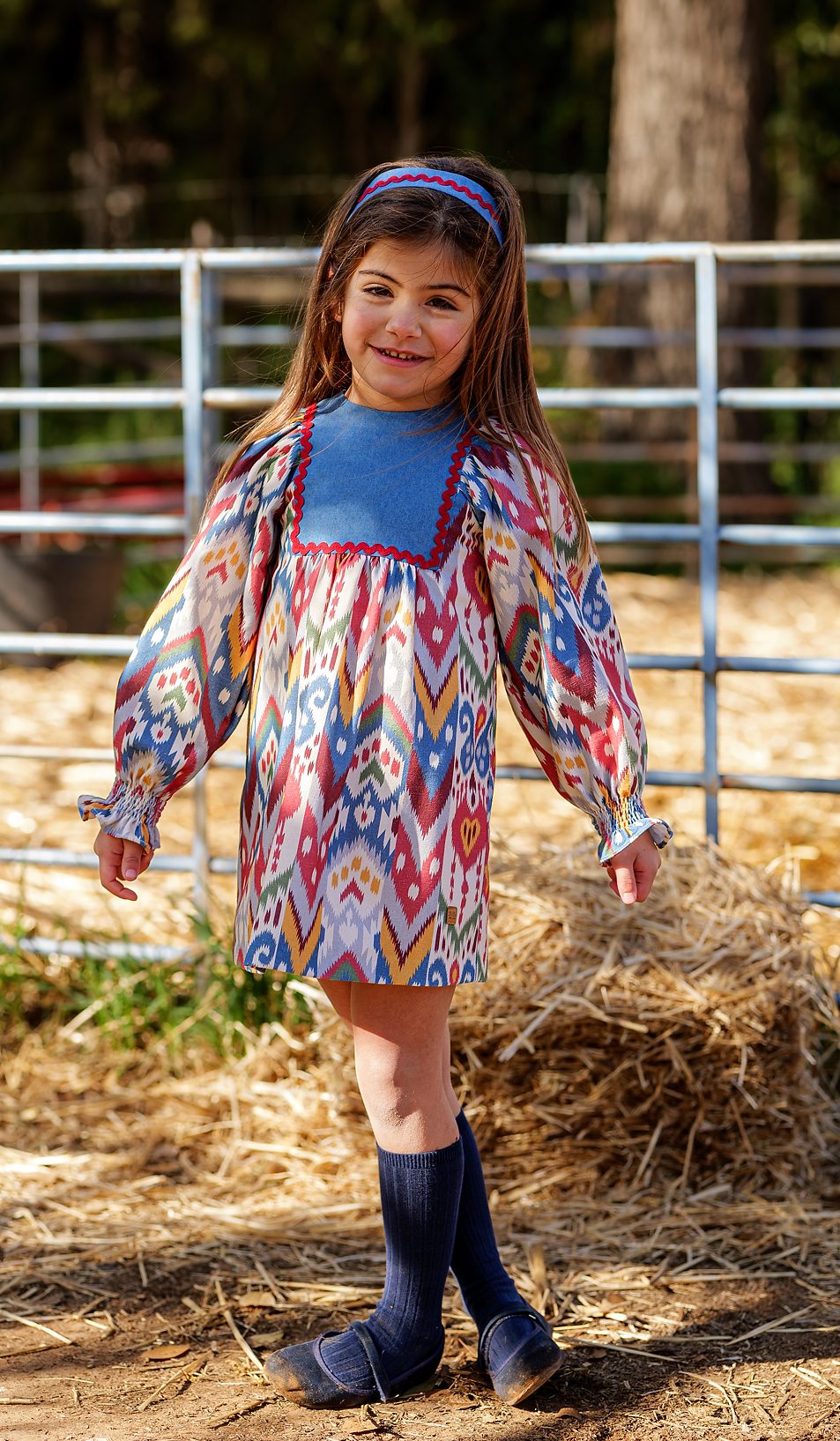 Vestido para niña marca Jose varón colección étnica- Invierno 2025