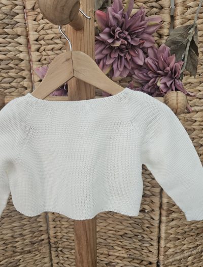 A Rebeca bolero punto R120867 Blanca - Imagen 3