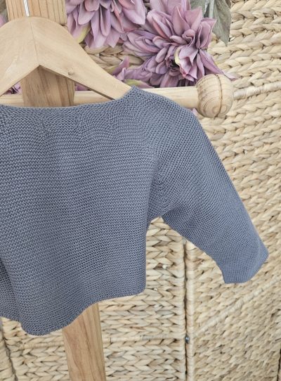 A Rebeca bolero punto R120867 Plomo - Imagen 3