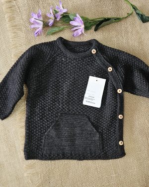 A Jersey punto bolsillo canguro R440240 Gris marengo