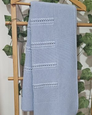 Mantita toquilla punto Sigar P280232 Cielo