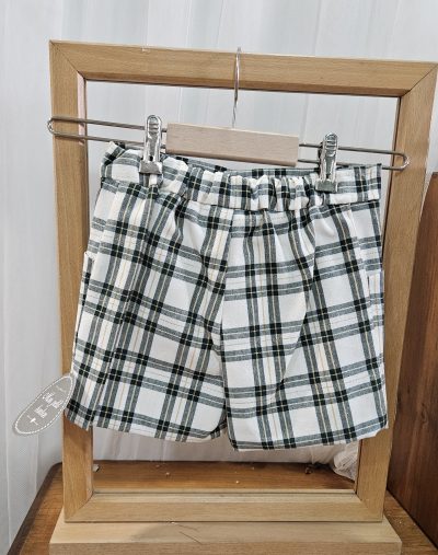 A Pantalón corto Mon Petit Bonbón Cuadros R400247 - Imagen 2