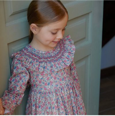 A Vestido niña punto smock R190971 liberty - Imagen 3