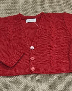 Chaqueta punto color Rojo niño