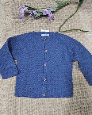 Chaqueta punto bobo larga unisex infantil color Noche , (azulón) Mac Ilusión