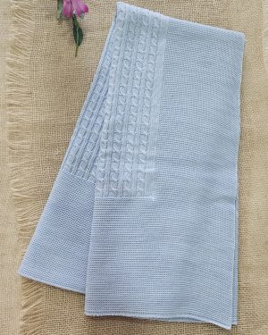 Toquilla punto para bebé color nube. Mac Ilusión