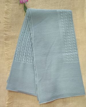 Toquilla punto para bebé color musgo. Mac Ilusión