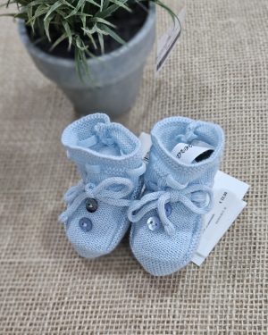 Patucos punto Pili Carrera color azul claro, celeste.