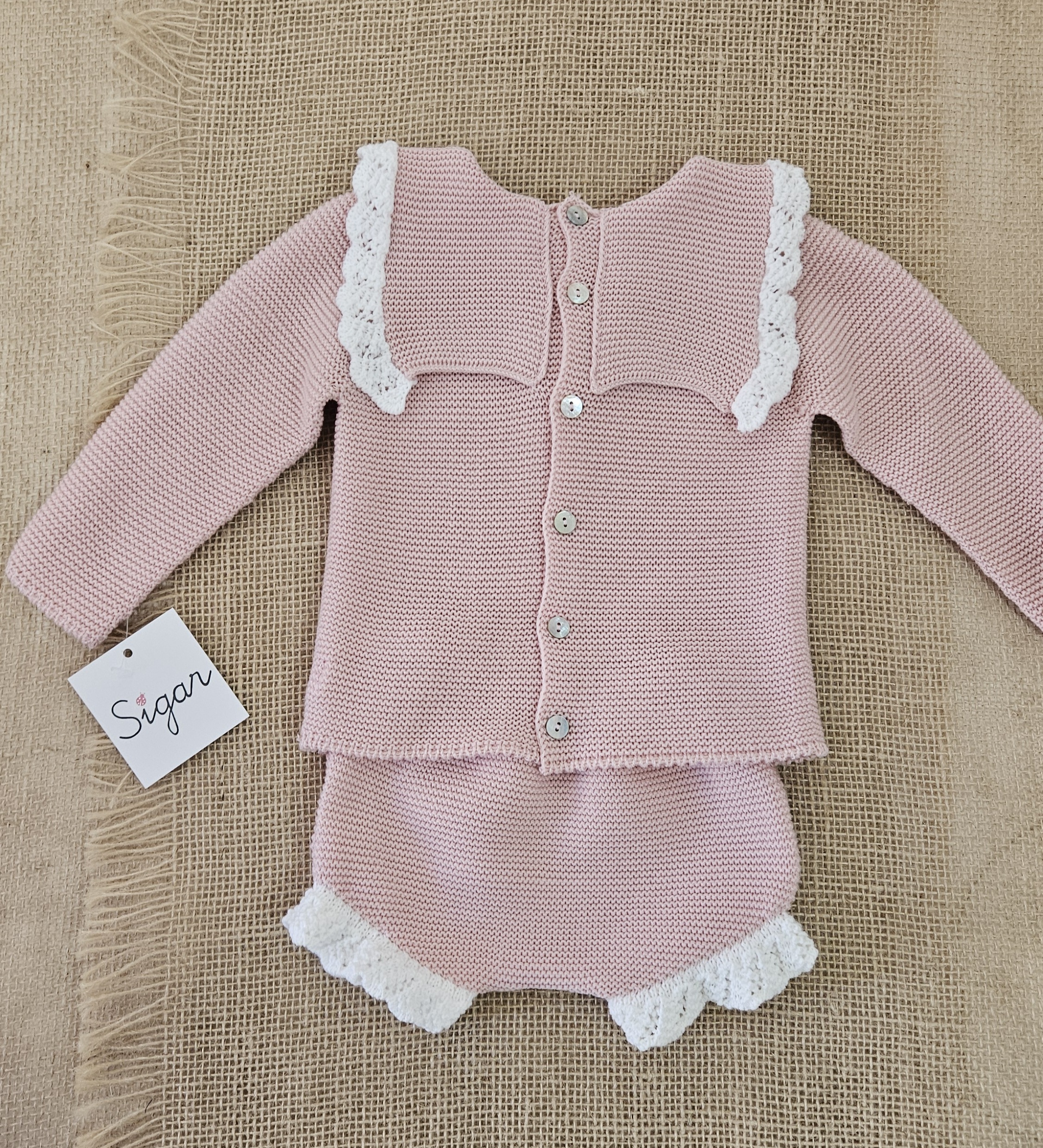 A Conjunto punto bobo Sigar R091363 Rosa - Imagen 3