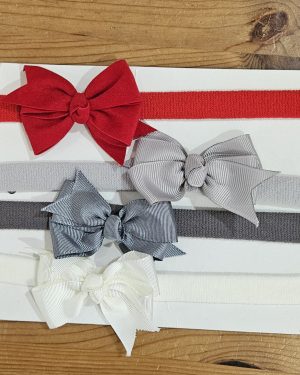 Diadema Bebé felpa con lazo P030169A