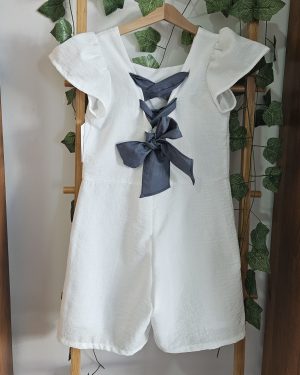 A Mono niña ceremonia blanco / carbón R190977