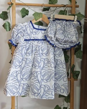 A Jesusito niña bordado azulón R301148