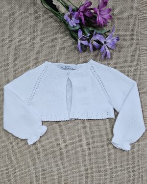A Chaqueta punto bolero R120883 Blanca