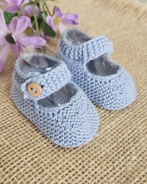 A Patucos Merceditas bebés hilo R020037 Nube