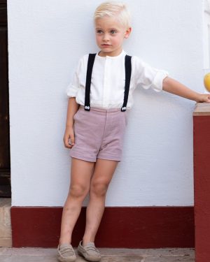 Conjunto para niño dos piezas color nude negro José Varón.