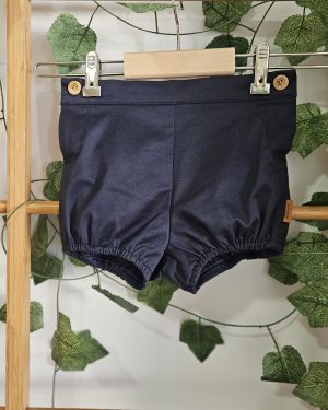 Bombacho sarga cocote azul marino.