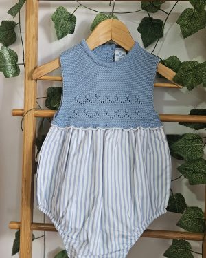 Pelele para bebé cuerpo punto verano. Sardón