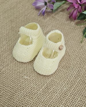 A Patucos Merceditas bebés hilo R020037 Amarillo