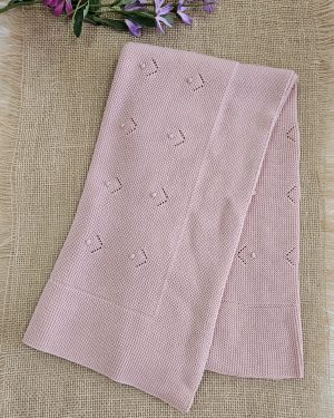 A Mantita toquilla punto verano Popys P280243 Rosa maquillaje